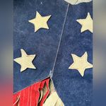 Unique Vintage VTG 1960's 70's Woodstock Fringe Vest RARE Rock Hippie Stars Patriotic Red Blue Photo 12