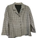 Anne Carson  Black and White Geometric Jacket Photo 0