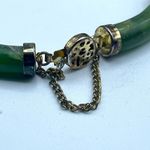 Vintage Chinese character jade bracelet Green Photo 4