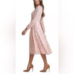 Tommy Hilfiger Paisley Chiffon Midi Dress 2 Garden Party Peasant Bishop Sleeves Photo 3