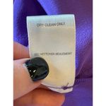 Rebecca Taylor Shirt Women Size 4 Purple Silk Braided Trim Fringe Tank Camisole Photo 9