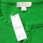 J.Crew NWT Odette Sweater Lady Jacket in Kelly Cotton-blend Boucle Cardigan L Photo 3