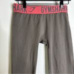 Gymshark Womens  seamless leggings Gray Pink waistband‎ size small CP2001 Photo 2