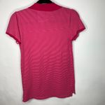 American Eagle Y2K  Pink Stripe Eagle Polo Shirt Sz Medium Photo 5
