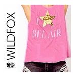 Wildfox NWT Barbie Core Hot Pink I Love Bel Air Cassidy Tank Photo 1