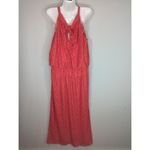 Emma & Michele  Red Lace Halter Blouson Maxi Dress Size 2X Coastal Party NWT Photo 5