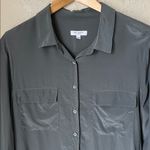 Equipment  Slate grey silk button blouse Photo 2