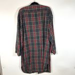J.Crew Oarsman Button Up Long Pajama Top Vintage Plaid Red Green Large Photo 6