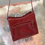 Villager Y2K  Liz Claiborne Red Alligator Croc Mock Purse Photo 4