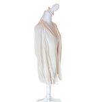 Magaschoni  White Cardigan Sweater Linen Blend Womens Size Large Lightweight Photo 2