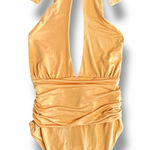 Urban Outfitters Out From Under Halter Bodysuit Peach Apricot Women’s Size M  Photo 0