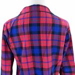 J.Crew Red/Blue Plaid Flannel Button Down Pajama Top Photo 6