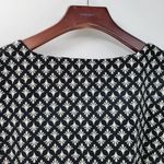 Soch Womens Dress M Black White Allover Print Round Neck 3/4 Sleeve Shift Tunic Size M Photo 6
