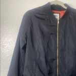 Old Navy Black Bomber Jacket with Gold Zipper Size XL Photo 2