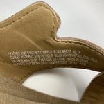 Earth Origins Sandals Womens Size 9.5 Tan Braided Leather Toe-Loop Cork Sole Photo 5