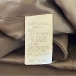 Alberto Makali ‎ Elegant Tan Open Front Drape Blazer Office Siren Careerwear M Photo 9