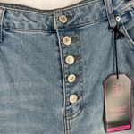 No Boundaries  Mom Jeans Womens 19 Blue Denim Stretch High Rise Slim Distressed Photo 3