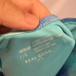 Aerie Blue tie dye‎  Cheekiest low back one piece swimsuit Photo 1