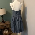 Madewell  Chambray Tie Front Cut Out Cami Dress Size 8 Photo 3