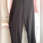 Calvin Klein Black Classic Fit High Rise Straight Leg Luxe Pants Sz 6 NWT Photo 3