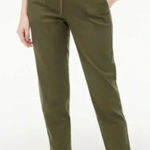 J.Crew J. Crew Pants Womens Size 4 Green Linen Cotton Blend Drawstring Photo 0