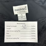 Fashion Bug Black suede sleeveless A-line silhouette dress Sz 10 Boat neckline Photo 6