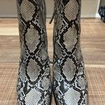 Snakeskin Heeled Booties Size 8.5 Photo 1