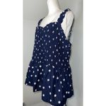 Ava & Viv Women’s Tank Top Smocked Floral Navy Blouse XL  Photo 3