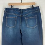 Bandolino  Straight Leg Jeans Womens 18 Blue Denim Cotton High Rise Medium Wash Photo 6