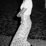 ZARA NEW Faux Leather Snake Print Slit Long Skirt Photo 1