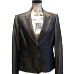 Anne Klein Ann Klein Suit Jacket Blazer Charcoal Gray Size 14 Sheen NWT Executive Office Photo 0