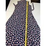 Christopher & Banks Floral maxi Dress Sleeveless Button Front Navy Pink 6 Photo 1
