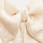 ZARA  Chic Cream Bow Top Photo 6