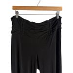 I am gia I.AM.GIA Black Ruched Waist High Rise Flare Straight Leg Legging Pants Size XL Photo 1