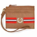 PINK - Victoria's Secret 🤎Victoria’s Secret PINK Cardholder Zip Wristlet Strap Keychain / Carmel Photo 1