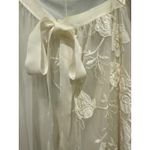 Vintage 50's Gotham Gold Stripe Ivory Chiffon Bridal Boudoir Nightgown Peignoir White Size undefined Photo 4