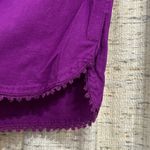 Terra & Sky Linen Blend Ruffle Edge Shorts - 5X Photo 3