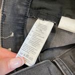 Madewell Black Dark Grey Distressed Hem Ripped Knees 9” High-Rise Skinny Jeans Photo 11