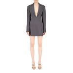 PRISCAVera Mini Jacket Dress in Charcoal Medium New Womens Mini Blazer Black Photo 8