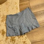 ZARA  ruffle wrap chambray blue skort Photo 0