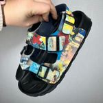 Birkenstock Birki's by Y2K Hawaii Tiki Sandals Colorful Buckle Women Size 37 Photo 2