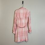 LC Lauren Conrad Lauren Conrad Very Berry Lined Belted Trench Coat Plaid‎ Size XL Photo 5