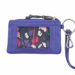 Vera Bradley Wisteria Zip ID and Lanyard Purple Photo 3