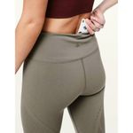 Lululemon Reveal Tights *Mindful Motion Carbon Dust Cut-Out Cutouts Olive Grey 2 Photo 2