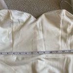 Lulus NWOT Everlasting Desire White Mesh Pearl Off-the-Shoulder Maxi Dress Photo 6