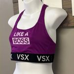VSX Sport Victoria’s Secret Bright Purple Razorback Elastic Sports Bra Photo 1