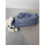 Magellan Outdoors Women's Long Lodge Socks Aloe Infused Blue Pom Pom Medium Photo 1