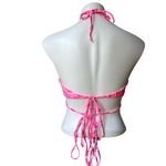 frankie's bikinis Frankie Bikini’s x Naomi Osaka Malibu Halter String Bikini Top, Sz Lg Photo 8