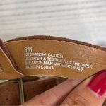 Kork-Ease KORKS Wendy Taupe Rust Fur Suede Combo Fabric Platform Sandals 9 Photo 4