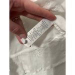 Frame  Broderie Anglaise White Ruffle Eyelet Blouse in Blanc Photo 5